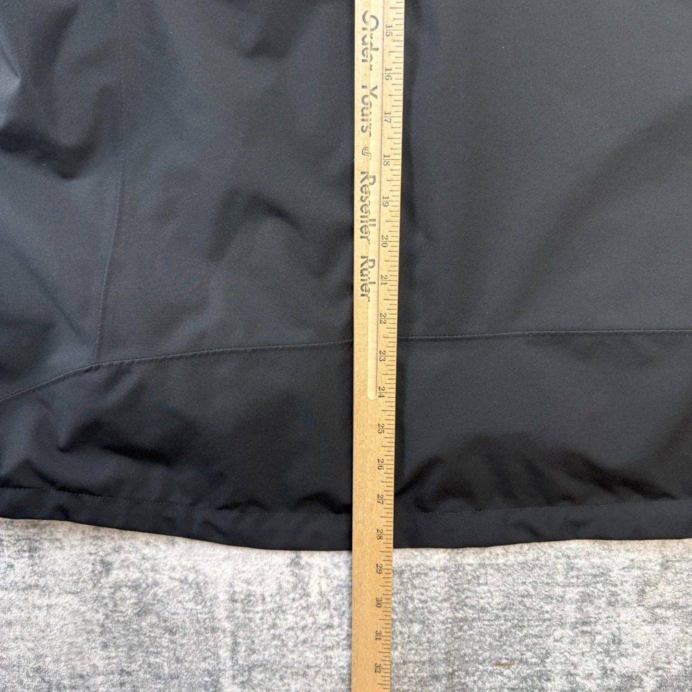 Eddie Bauer Jacket Womens 2X Black Weatheredge Plus Waterproof Hood Rain Wind - Picture 10 of 12